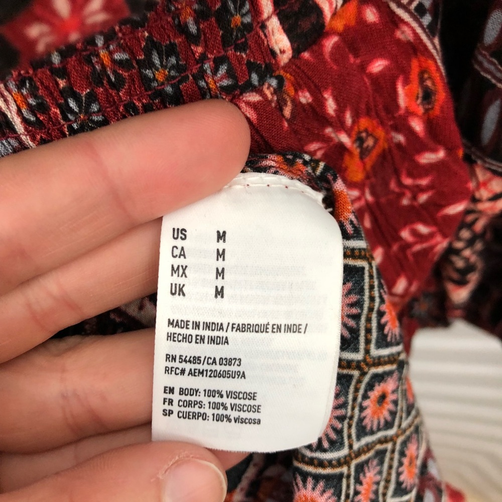 American Eagle Outfitters Boho Cold Shoulder Dress - Picture 7 of 8